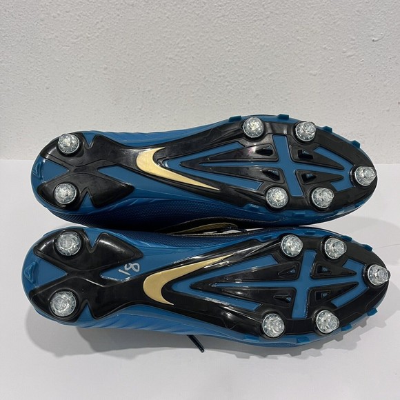 Alpha Pro 2 NIKESKIN Black/Green/Gold FB Cleats sz 15 Jaguars - Picture 8 of 11